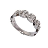 画像12136：TIFFANY & CO./ティファニー 750RG ハーモニー ダイヤ バンドリング