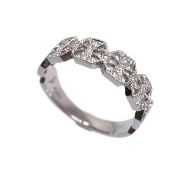画像12136：TIFFANY & CO./ティファニー 750RG ハーモニー ダイヤ バンドリング