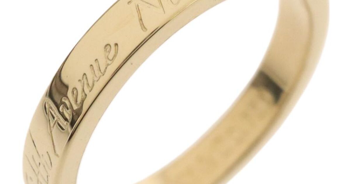 TIFFANY & CO. /ティファニー 750YG ノーツナロー ニューヨーク リング 
