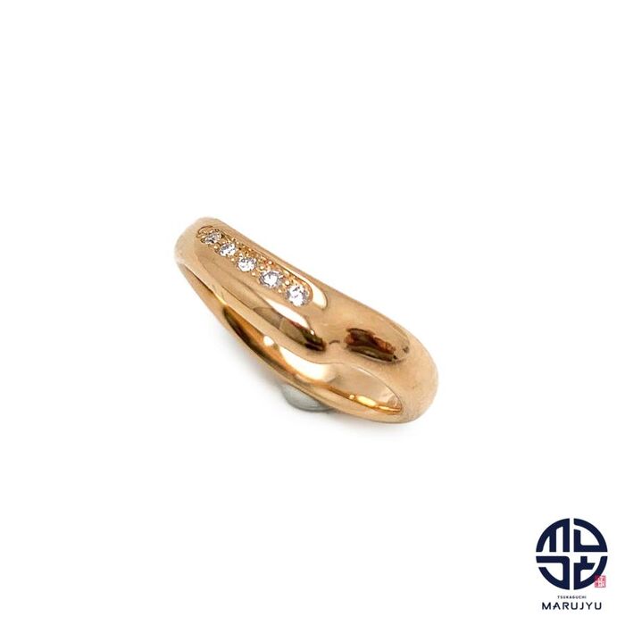 画像3104：BOUCHERON/ブシュロン 750YG ハートモチーフ パヴェダイヤ リング