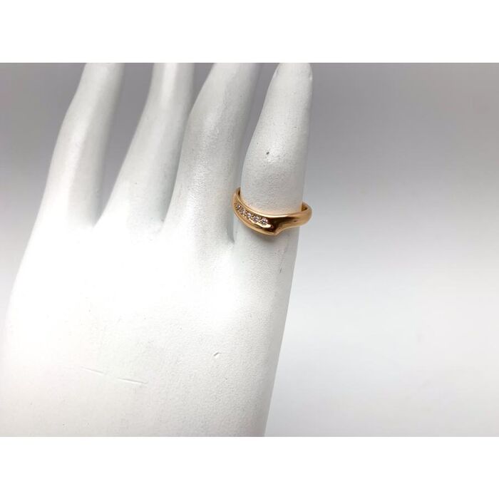 画像3105：BOUCHERON/ブシュロン 750YG ハートモチーフ パヴェダイヤ リング
