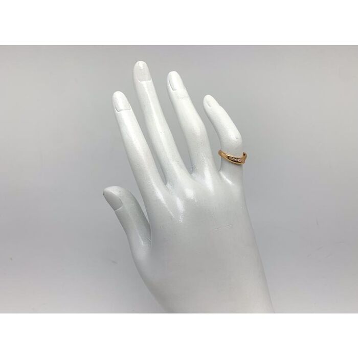 画像3106：BOUCHERON/ブシュロン 750YG ハートモチーフ パヴェダイヤ リング