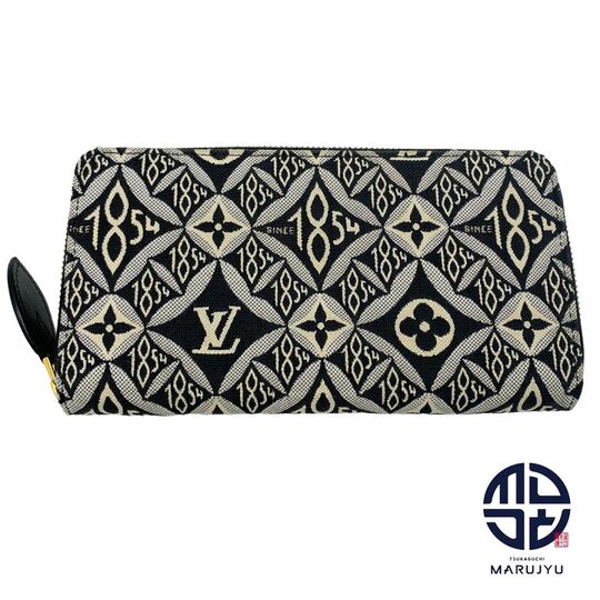 画像32243：LOUIS VUITTON/ルイヴィトン SINCE1954 モノクロ モノグラム・ジャガード ジッピーウォレット M80324