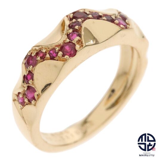 画像32370：MELLERIO/メレリオ K18YG ルビー0.55ct リング