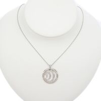 画像33350：DAMIANI/ダミアーニ SILVER Dモチーフ サークル ダミアニッシマ ダイヤ ネックレス