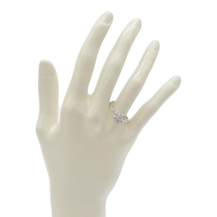 画像33467：TASAKI/タサキ K18WG クローバー ダイヤ0.08ct リング