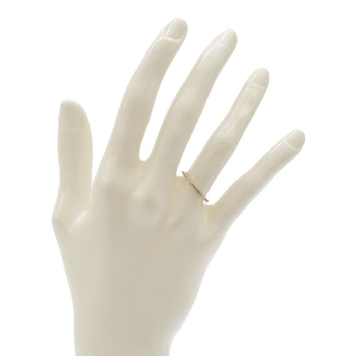 画像34095：AHKAH/アーカー K18YG ダイヤ0.12ct ハーフエタニティ リング