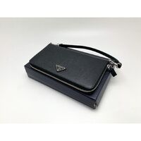 画像34181：PRADA/プラダ 2ML051 黒 トライアングルロゴ オーガナイザー