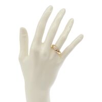 画像34217：BOUCHERON/ブシュロン 750YG ハートモチーフ パヴェダイヤ リング