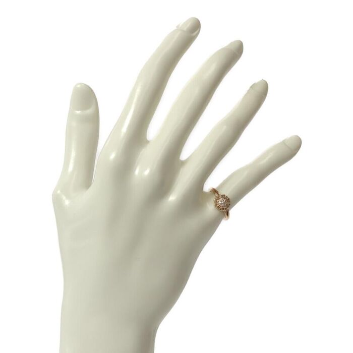 画像4648：BOUCHERON/ブシュロン 750YG ハートモチーフ パヴェダイヤ リング