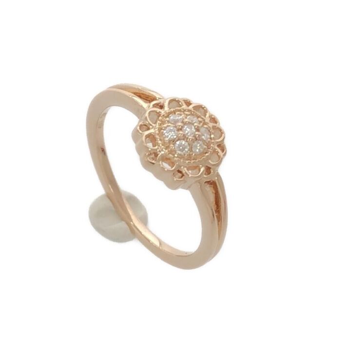画像4649：BOUCHERON/ブシュロン 750YG ハートモチーフ パヴェダイヤ リング