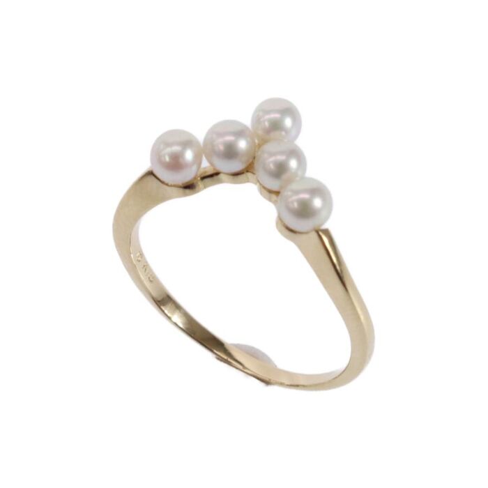 画像5796：BOUCHERON/ブシュロン 750YG ハートモチーフ パヴェダイヤ リング