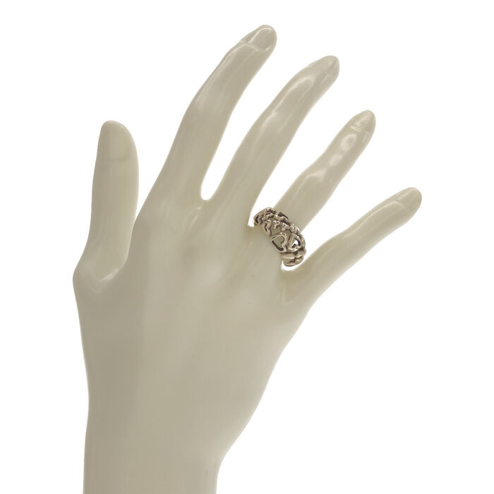 画像8125：BOUCHERON/ブシュロン 750YG ハートモチーフ パヴェダイヤ リング